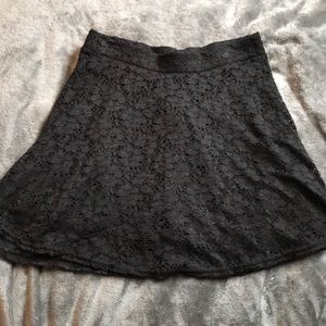 black loose skirt